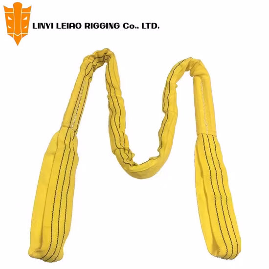 100% Polyester Lifting Strap Webbing Round Sling
