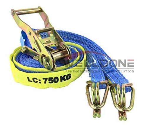 50mm X 9m 2500kgs Truck Winch Replacement Strap with Swan Hook & Keeper to AS/NZS4380.2001