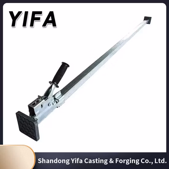 Steel Adjustable Truck Cargo Jack Bar Load Lock Bar Euro Style Adjustable Steel Square Tube Load Trailer Ratcheting Cargo Jack Bar