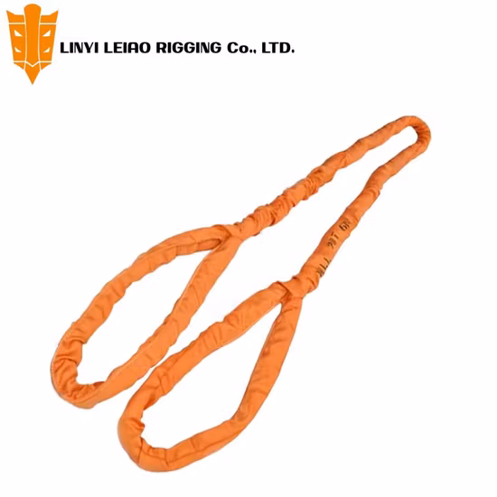 100% 폴리에스테르 리프팅 스트랩 웨빙 라운드 슬링